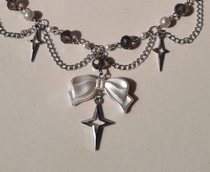 Beaded star necklace