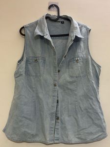 Denim sky blue shirt with buttons
