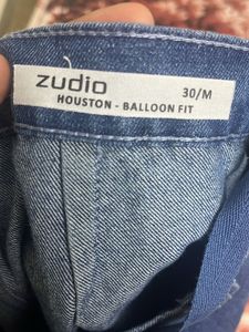 Blue Denim Cargo Jeans