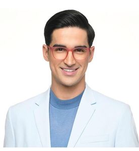 New Stylish Pink Eyeglasses with Case