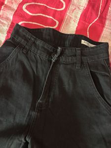 Black Wide Leg Cargo Pants