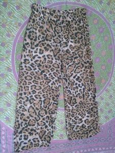Leopard Print Palazzo Pants