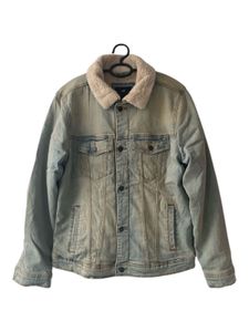 hollister  Denim Jacket with Fur Collar