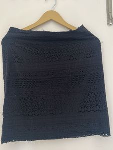 Black Lace Mini Skirt