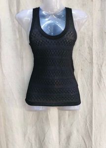 47209. Black Knit Tank Top