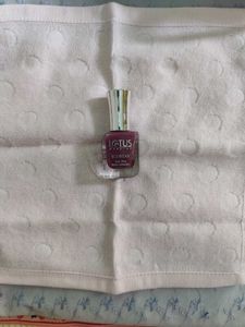 Lotus Ecocstay Nail Polish with handkerchief
