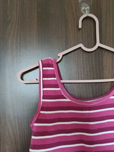 Striped Cropped Tank Top