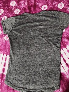 Women's Grey Marl V-Neck T-Shirt