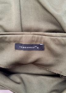 Olive Green Pencil Skirt with Side Stripe
