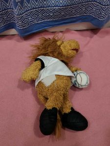 Collectible Plush Lion Toy with Football