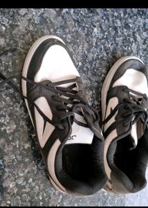 Men's White &amp; Black Sneakers