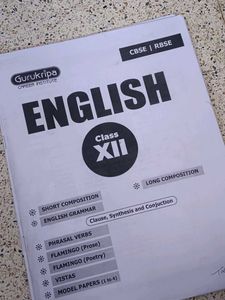 English Class XII Booklet