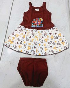 0-6month Baby Girl Frock Set .rs 120 Each.