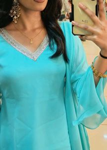 Y2K KURTI WITH PALAZZO CUSTOMIZED.