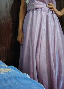 Sparkly Lilac Lehenga Choli Set