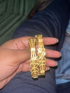 Elegant Gold-Plated Bangles