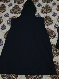 Men's Hoodie Sleeveless Black