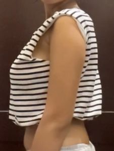 Striped Cropped Sleeveless Top