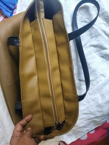 Spacious Olive Pure Leather Tote Bag