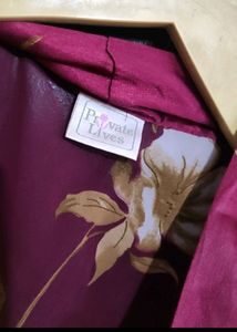 Burdungy Color Nighty For 38 Bust