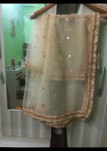 Elegant Peach Kurta Set with Dupatta