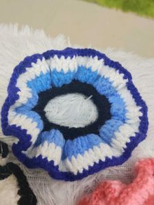 Handmade Crochet Scrunchie Set of 3