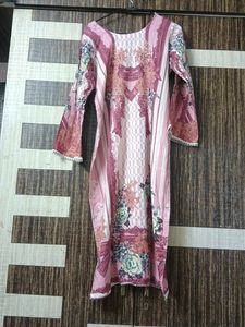 Beautiful Pink Floral Kurta Set