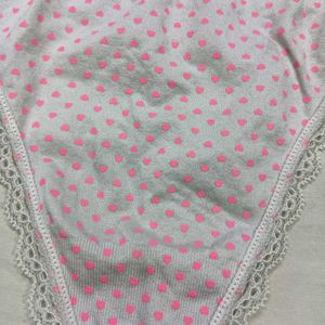 Cute Heart🤎 Print Thong Panty