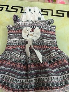 Adorable Floral Print Dress for Girls