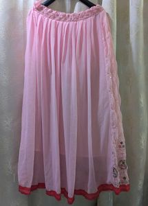 Pink Radha Rani Lehenga Choli Set Embroidered