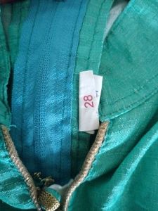 Stylish Teal Asymmetrical Kurta