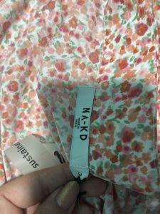 Floral Print Ruffled Skirt