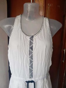 White Embroidered Maxi Dress