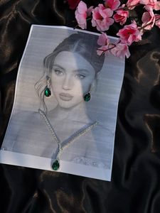 Buy 2 Anti-Tarnish Stone Necklace &amp; Earrings Set