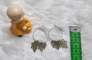 Leaf Hoop Earrings