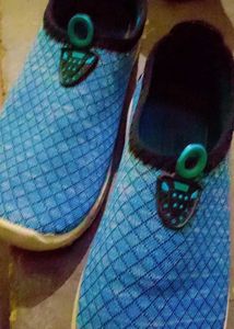Blue Slip-On Shoes