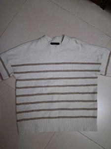 Original MOHITO Cream Dropped Shoulder Sweater