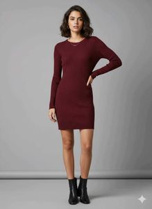 Mango Ribbed Knit Mini Dress 👗✨