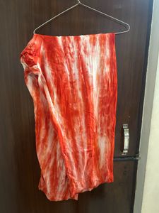 Beautiful Orange Tie-Dye Kurta