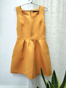 Chic Mustard Yellow Dress