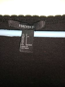 Forever 21 Deep Neck Full Sleeve Top
