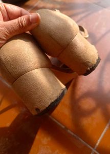 Elegant Beige Suede D'Orsay Heels