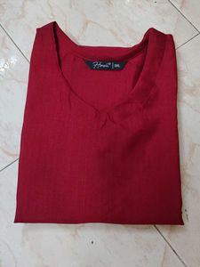 3xl Elegant Maroon Kurta