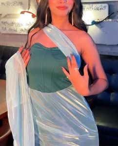Elegant One-Shoulder Gown