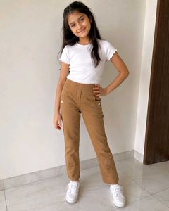 Stylish Brown Embellished Pants
