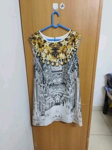 Unique Graphic Print Mini Dress