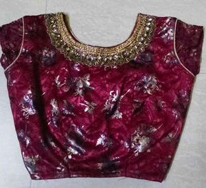 Embellished Maroon Blouse