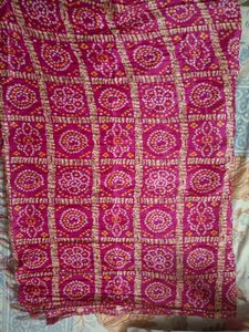 Pink Bandhani Dupatta
