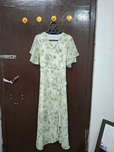 Floral Wrap Midi Dress