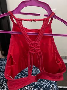 Coral Halter Tank Top